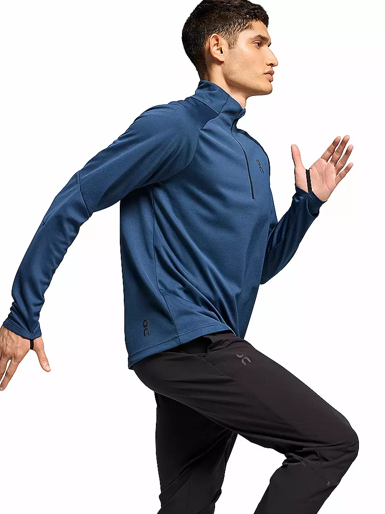 ON | T-shirt de course Climate pour hommes | Bleu