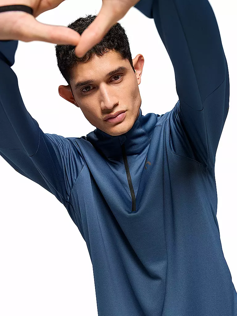 ON | T-shirt de course Climate pour hommes | Bleu