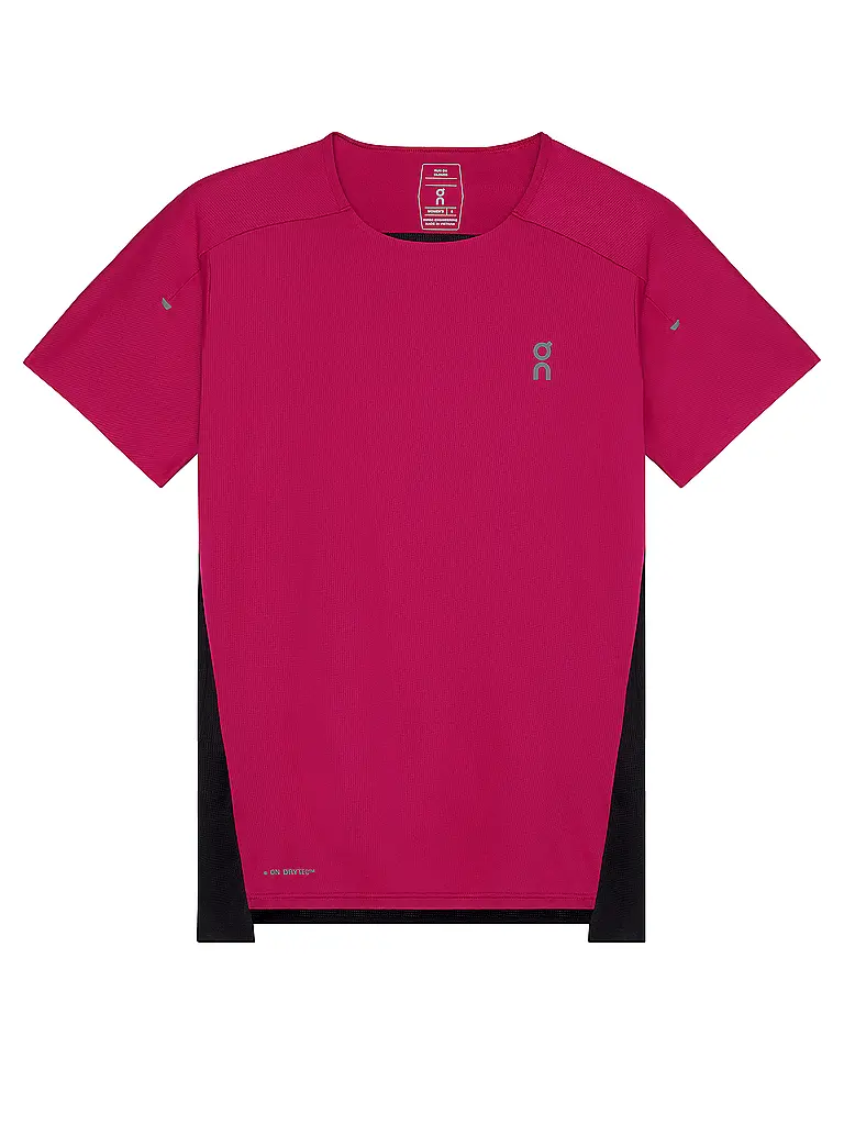 ON | T-shirt de course Performance pour femme | Rouge foncé