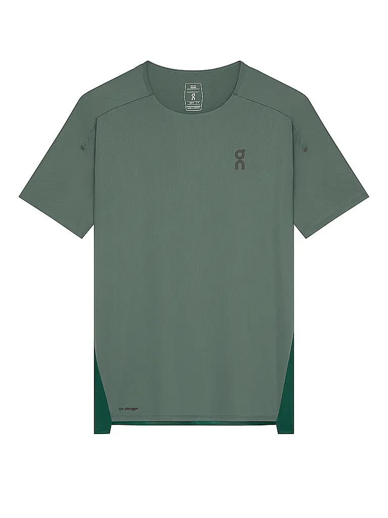 ON | T-shirt de course Performance pour homme | Vert foncé