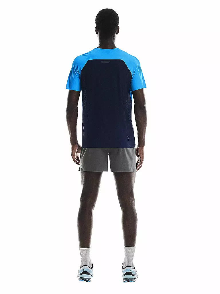 ON | T-shirt de course Performance pour homme | Bleu