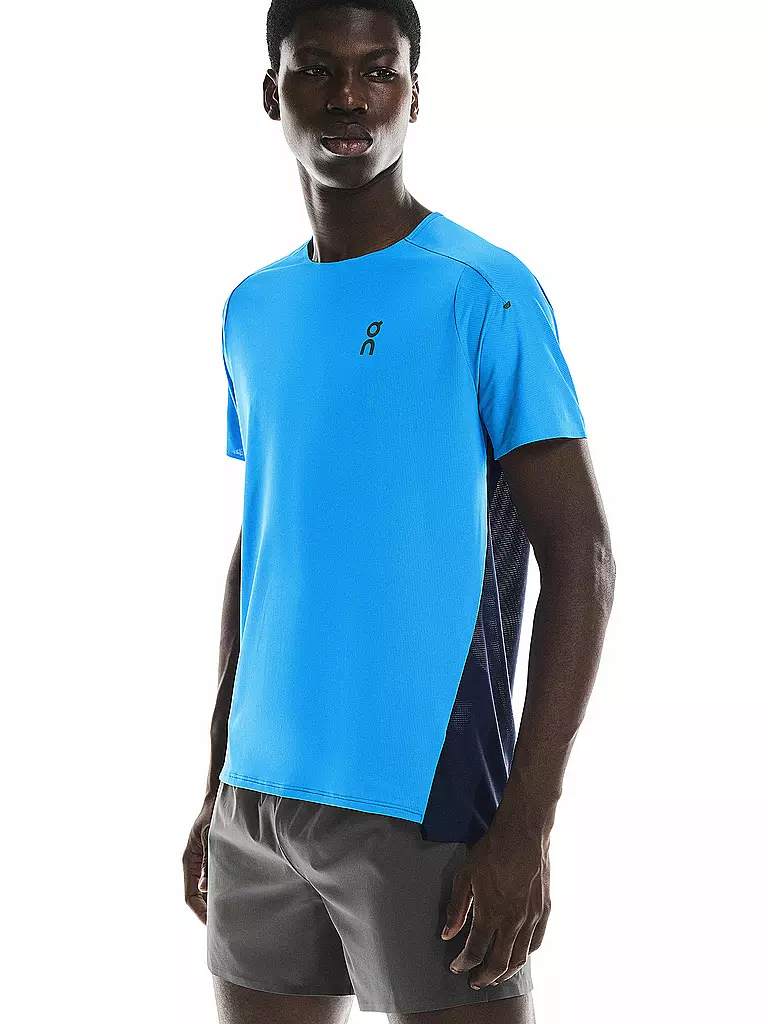 ON | T-shirt de course Performance pour homme | Bleu