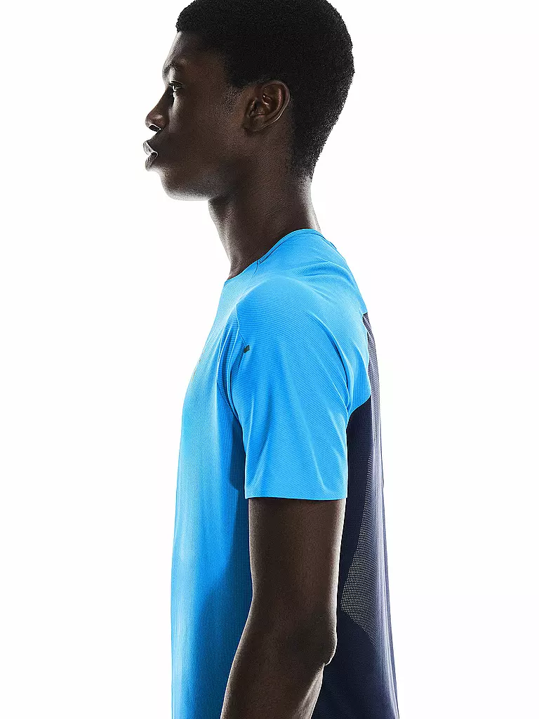 ON | T-shirt de course Performance pour homme | Bleu