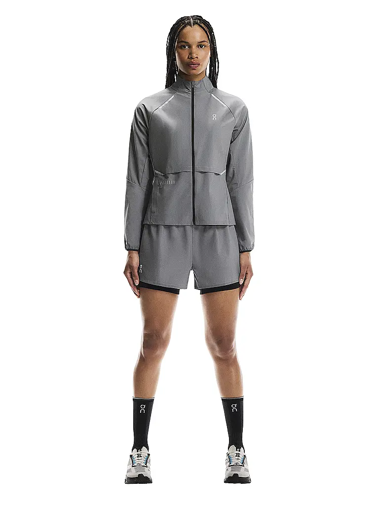 ON | Veste de course pour femmes Weather Lumos | Gris