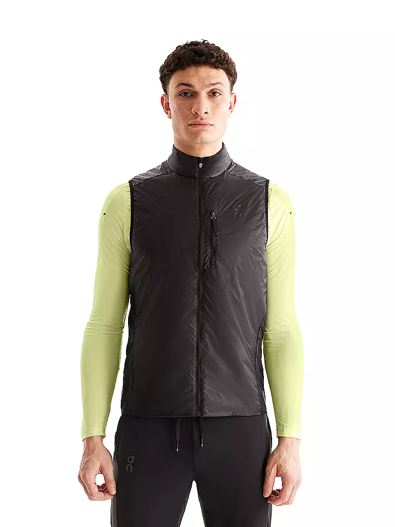 ON | Veste de course pour homme Weather Vest | Noir