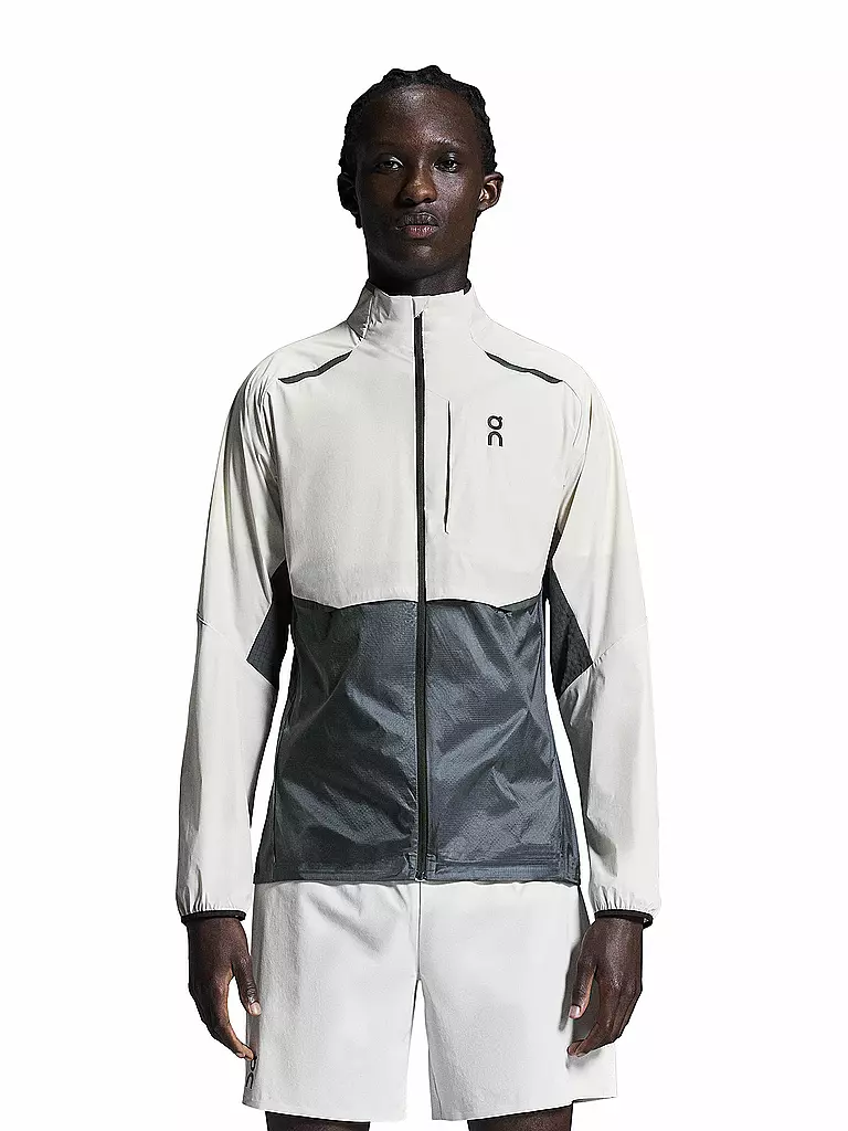 ON | Veste de course Weather pour hommes | Argent
