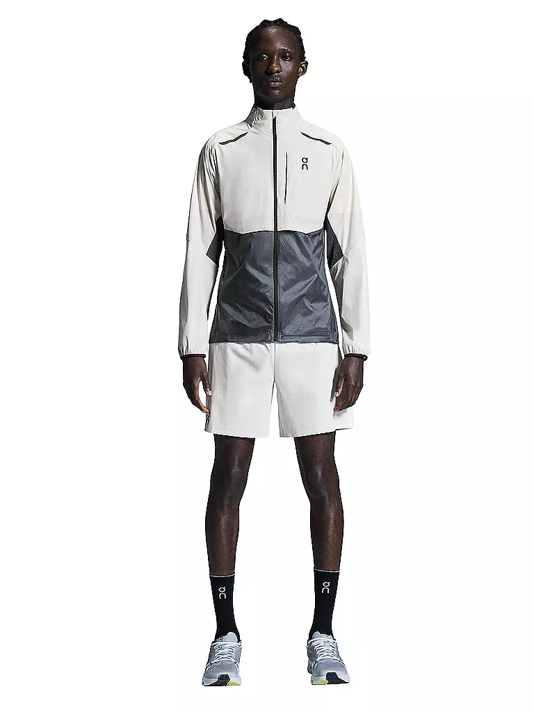 ON | Veste de course Weather pour hommes | Argent