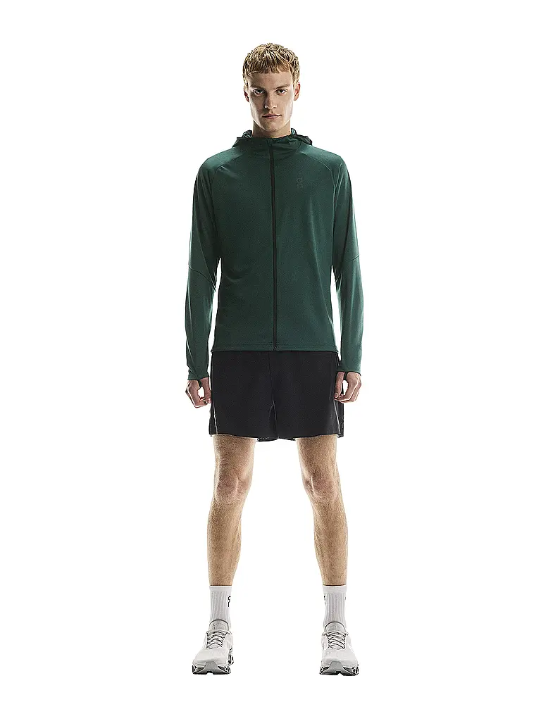 ON | Veste de course zippée à capuche Climate pour hommes | Bleu