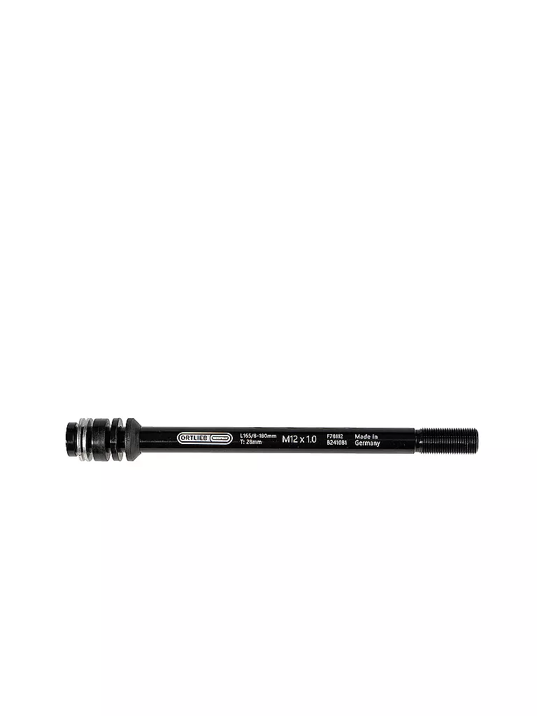 ORTLIEB | Adaptateur d'axe traversant Thru Axle M6 | Noir