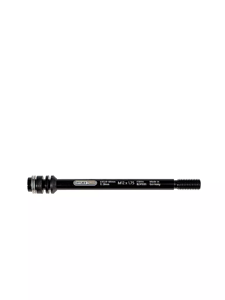 ORTLIEB | Adaptateur d'axe traversant Thru Axle M6 | Noir