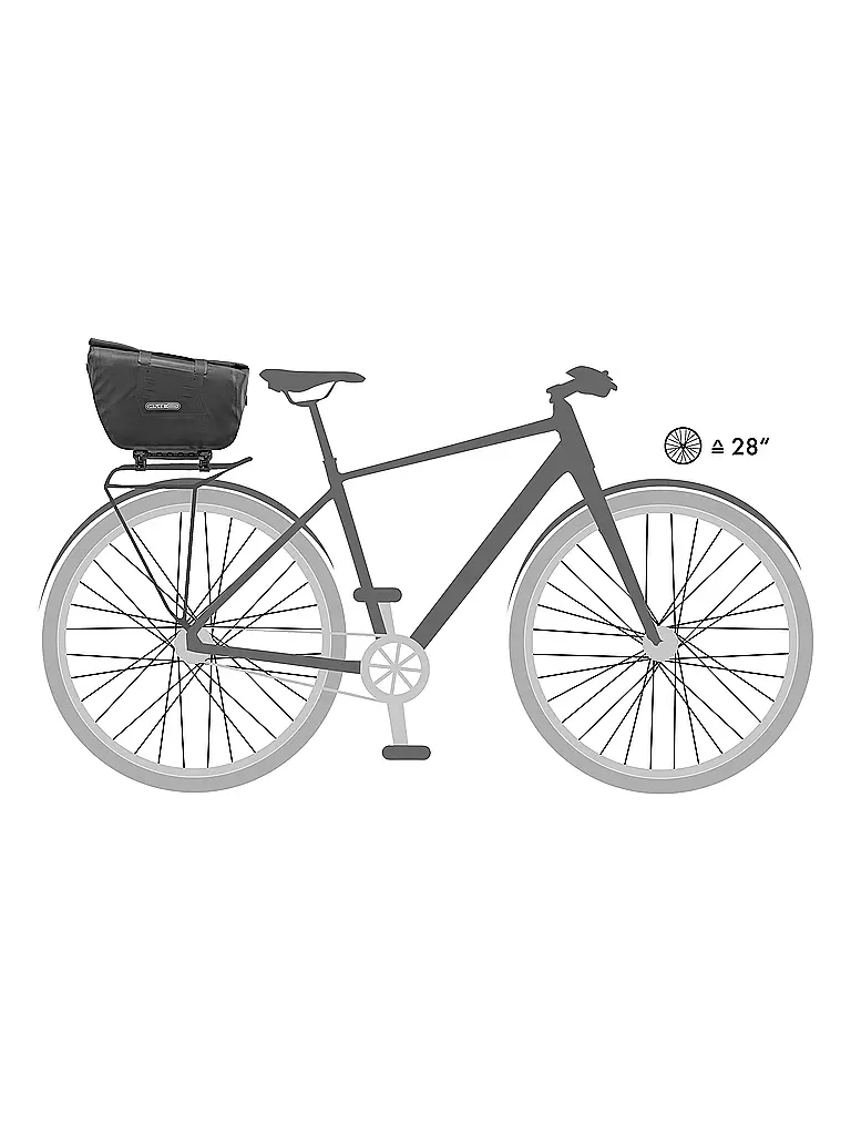 ORTLIEB | Fahrradtasche Trunk-Bag RC 12L | Gris