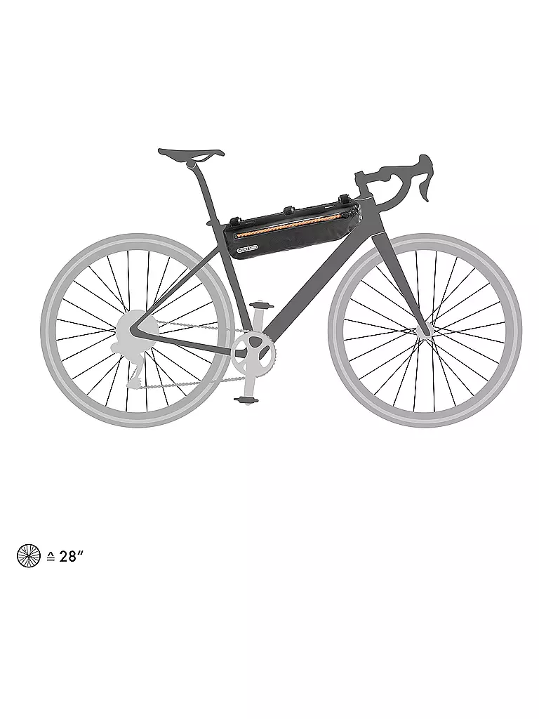 ORTLIEB | Frame-Pack Toptube Sacoche de tube supérieur 4L | Noir