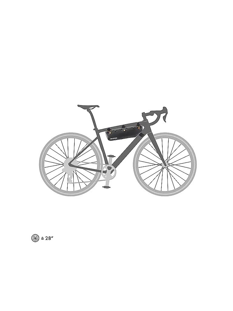 ORTLIEB | Sacoche de cadre Frame-Pack RC Toptube 3L | Noir