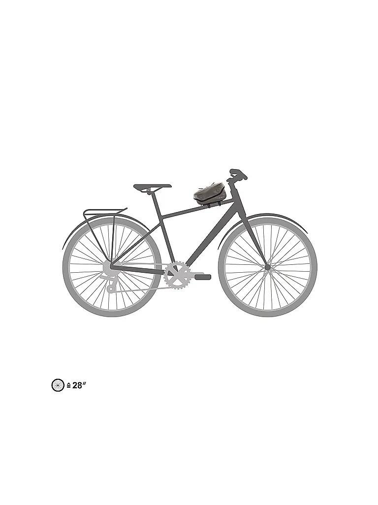 ORTLIEB | Sacoche de cadre Toptube-Bag 1,5L | Camel