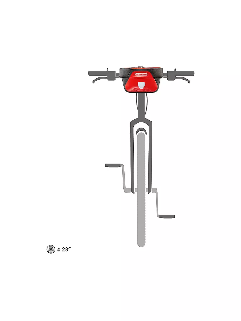 ORTLIEB | Sacoche de guidon de vélo Ultimate6 Classic 5L | Rouge