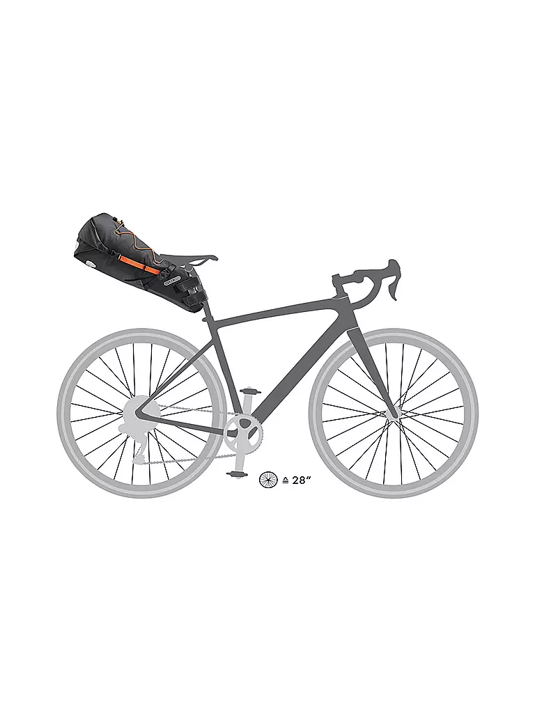 ORTLIEB | Sacoche de selle de vélo Seatpack 16,5 L | Noir
