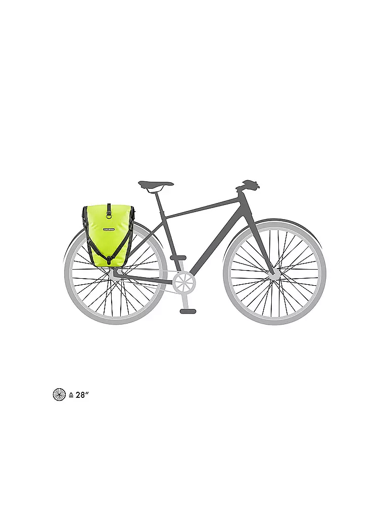ORTLIEB | Sacoche de vélo Back-Roller High Visibility QL2.1 20L |