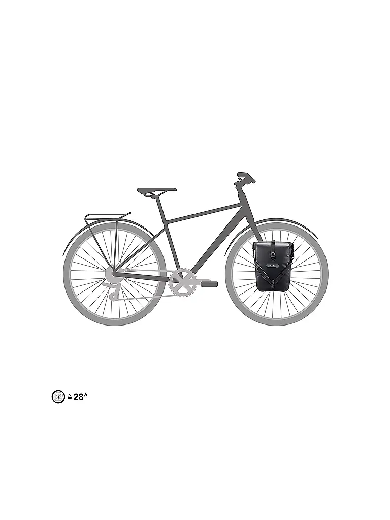 ORTLIEB | Sacoche de vélo Sport-Roller Core 14,5L | Noir