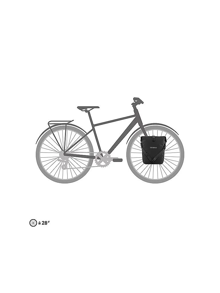 ORTLIEB | Sacoche de vélo Sport-Roller Core 14,5L | Noir