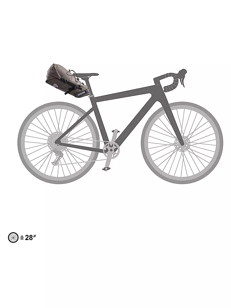 ORTLIEB | Satteltaschen SeatPack Medium 11L | Marron