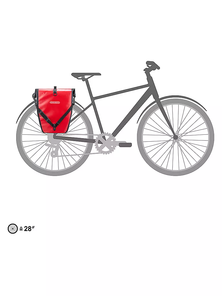 ORTLIEB | Set de sacoches Back-Roller Classic QL2.1 2 x 20L | Rouge