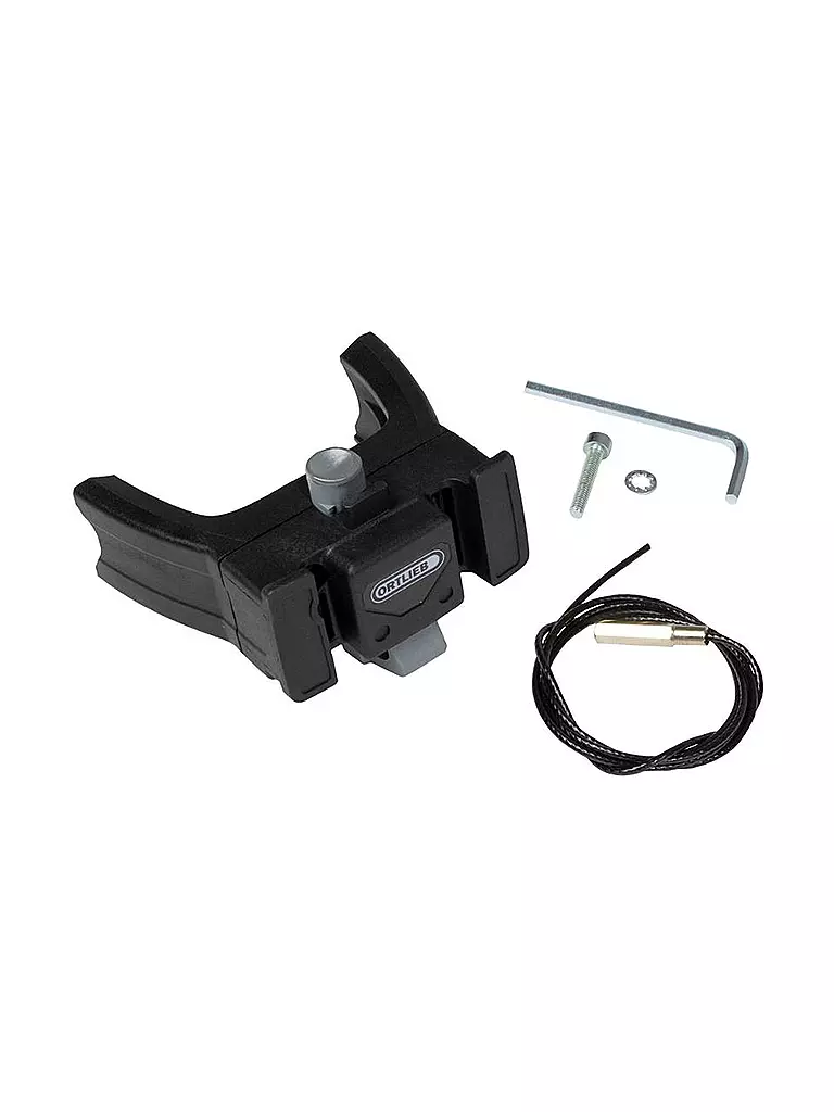 ORTLIEB | Support de guidon pour vélo électrique sans serrure | Noir