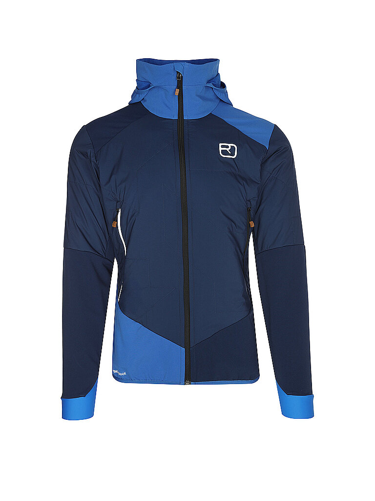 Veste hybride Col Becchei à capuche bleu marine S