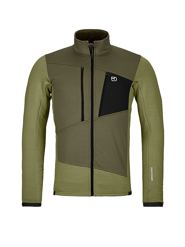 Veste polaire quadrillée olive S
