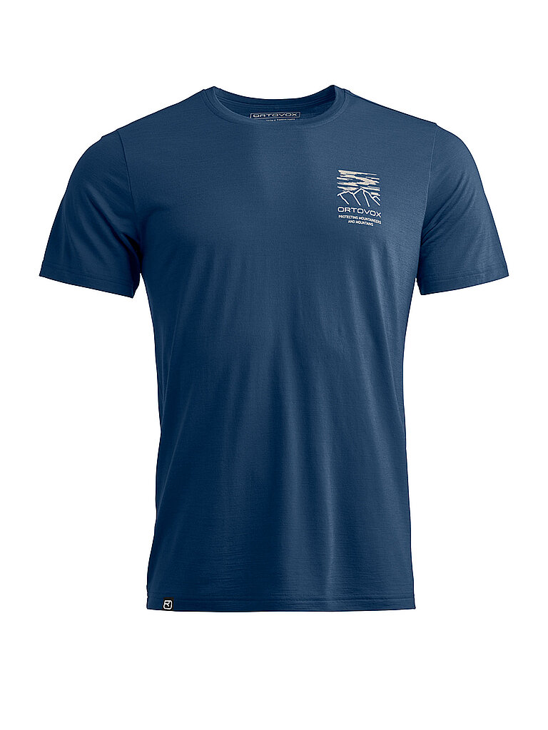 T-shirt de sport Mountain 150COOL bleu marine XL