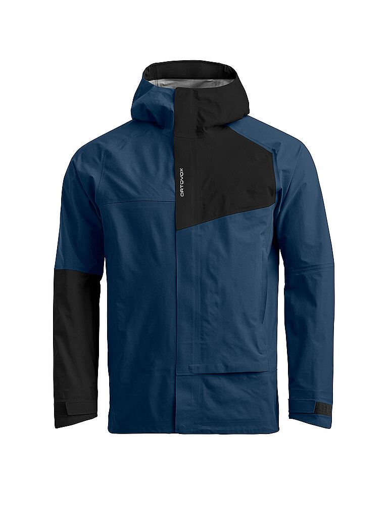 Veste Seceda 3L à capuche bleu marine S