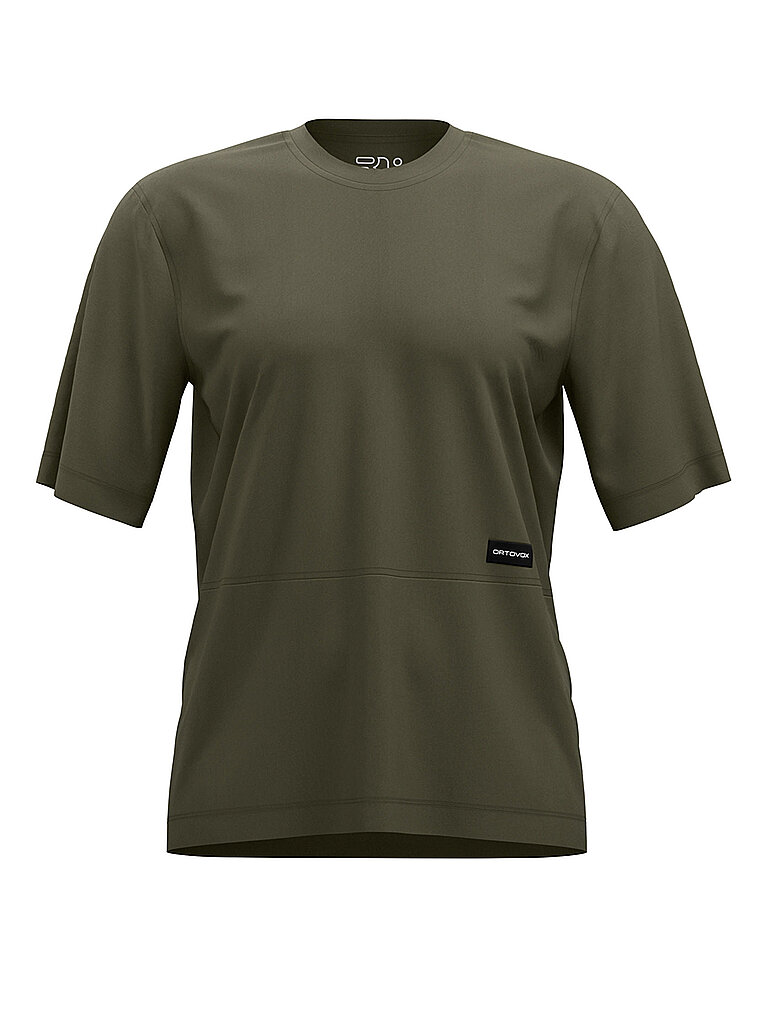 T-shirt de sport Patch 185 Merino olive L
