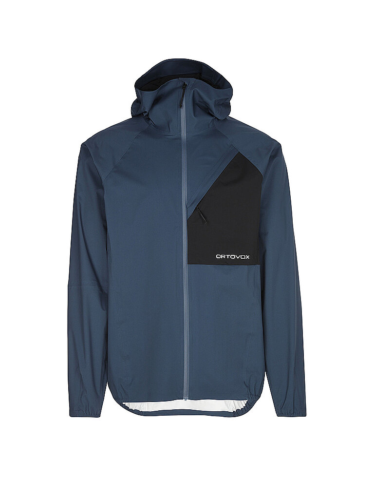Veste de randonnée Trace 2.5L à capuche bleu marine S