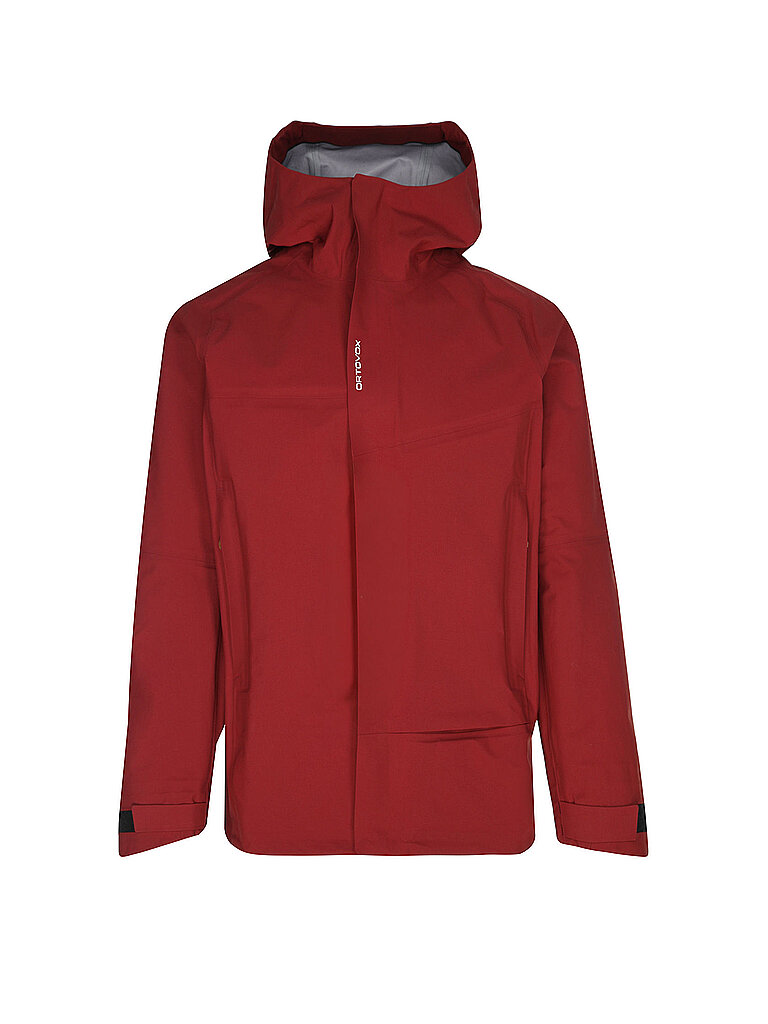 Veste Seceda 3L à capuche rouge foncé XL