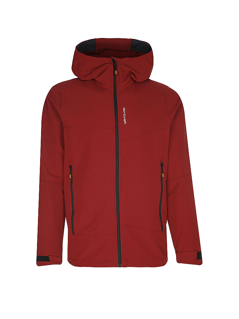 Veste softshell Seceda Hoodie rouge foncé XL