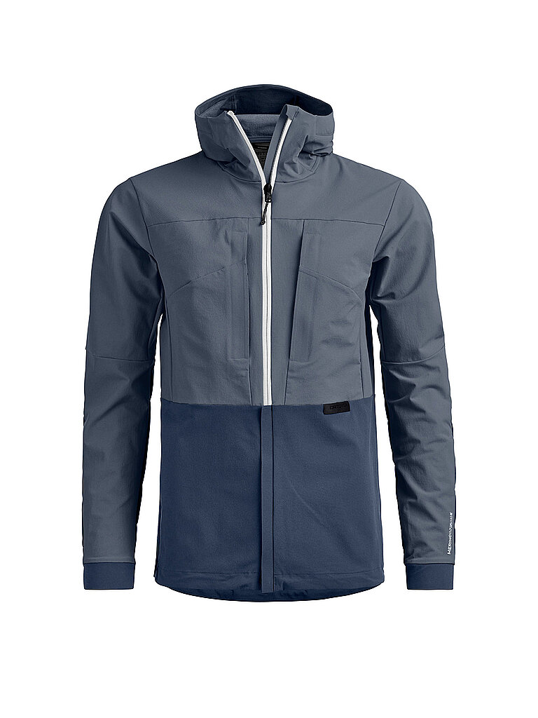 Veste Softshell Trad Plus à capuche bleu marine S