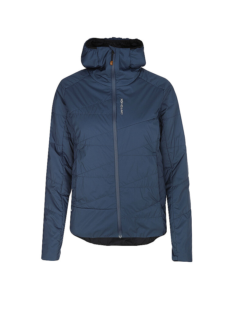 Veste isolante de randonnée Piz Duan SW à capuche bleu marine S