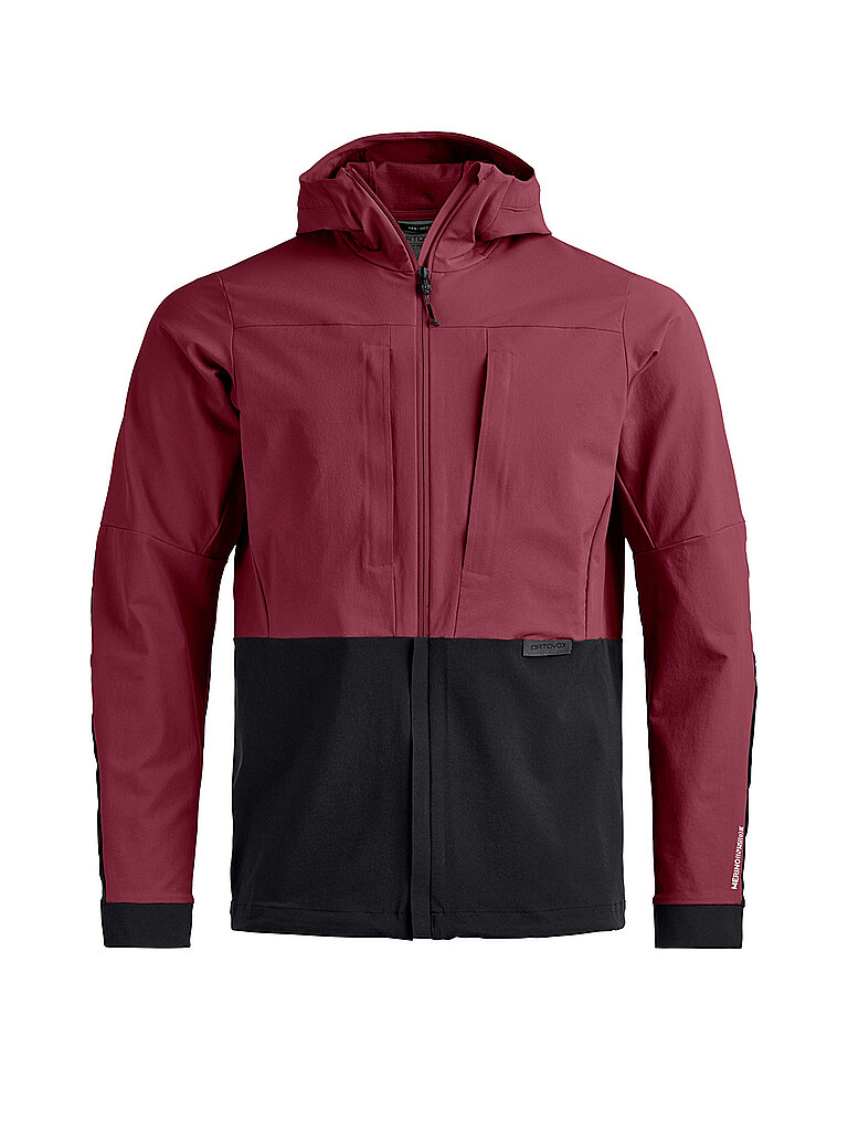 Veste softshell Trad Plus Hoodie rouge foncé XL
