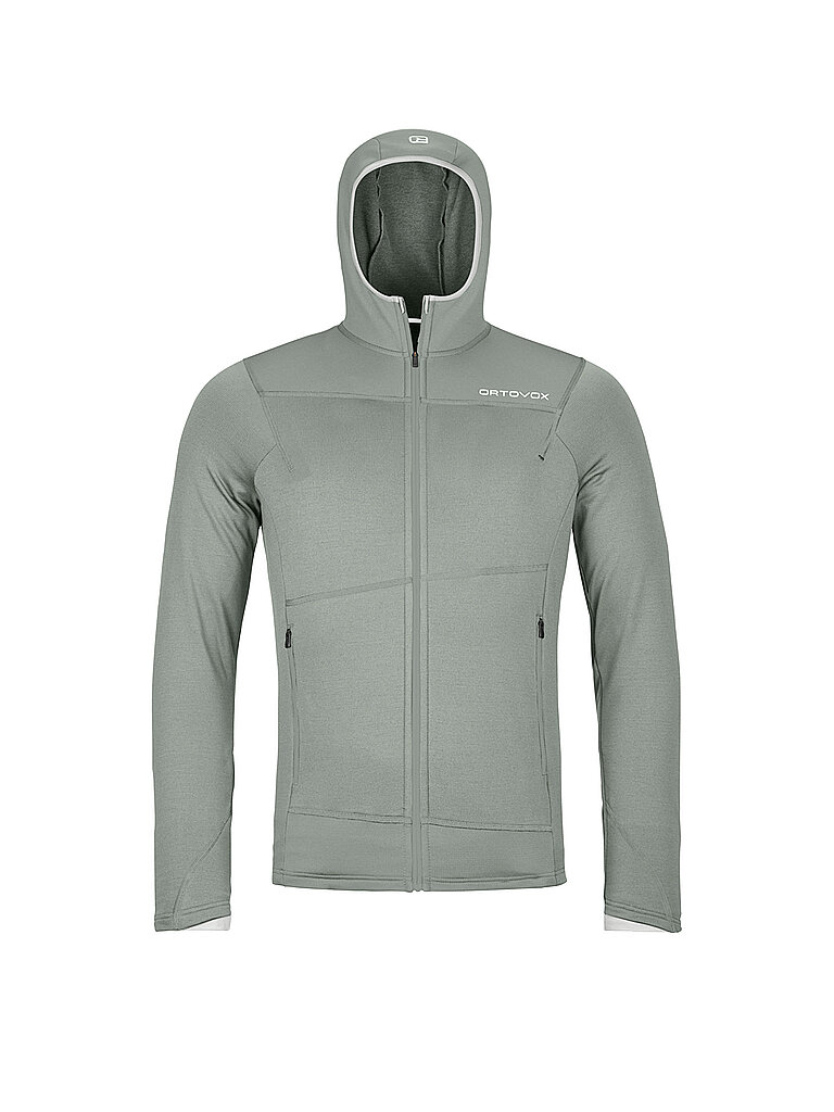 Veste polaire légère à capuche vert clair L