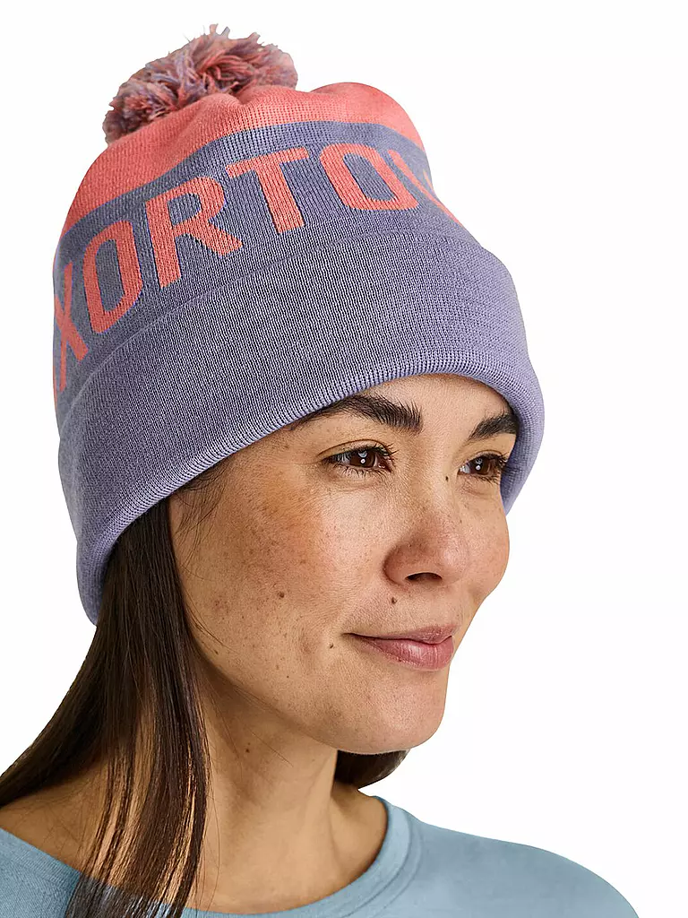 ORTOVOX | Bonnet Femme Tricot à Pompon | Lilas