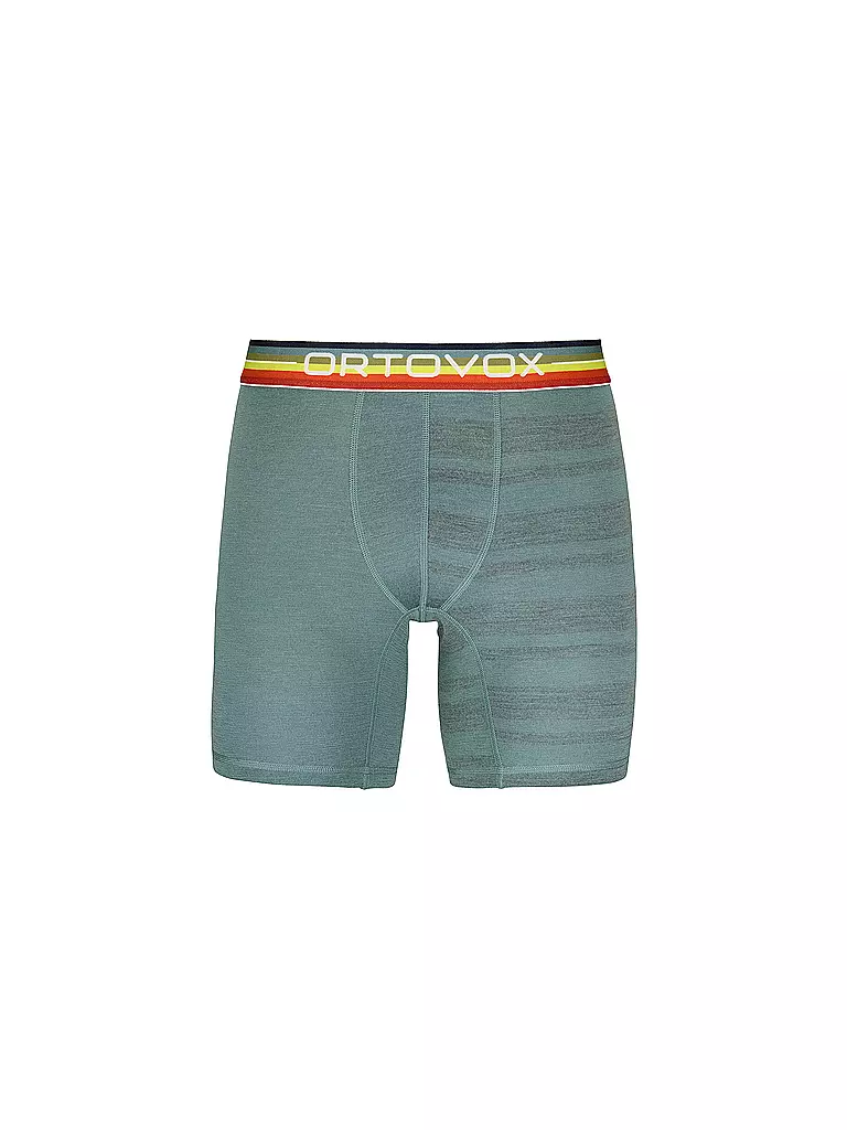 ORTOVOX | Boxer homme Rock'n'Wool 185 | Vert foncé
