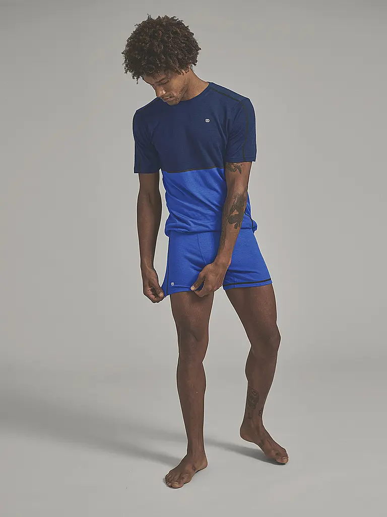 ORTOVOX | Boxer homme Rock'n'Wool 185 | Bleu