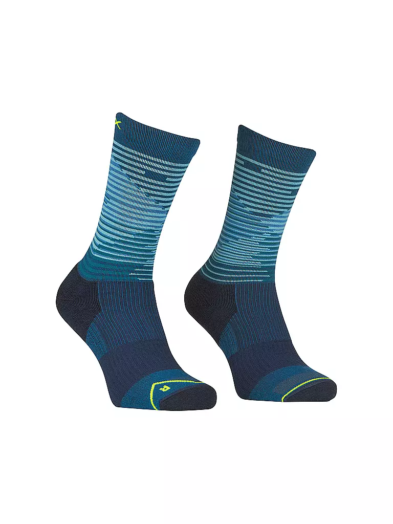 ORTOVOX | Chaussettes de randonnée pour hommes All Mountain Mid Socks M | Bleu foncé
