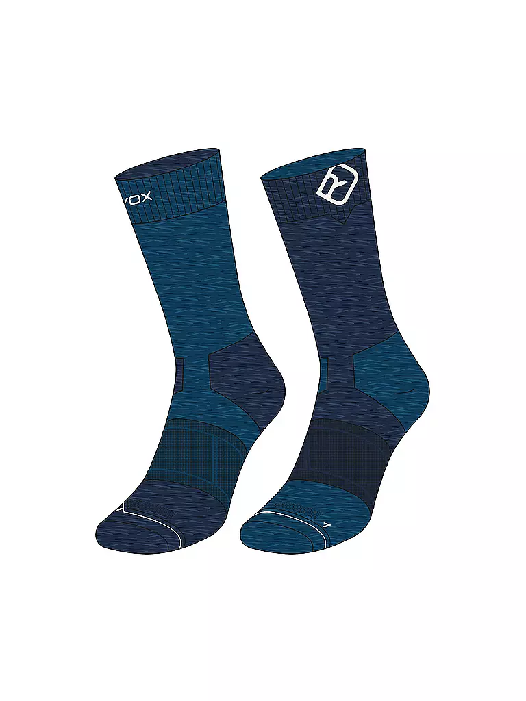 ORTOVOX | Chaussettes de randonnée pour hommes Alpine Mid Socks M | Bleu