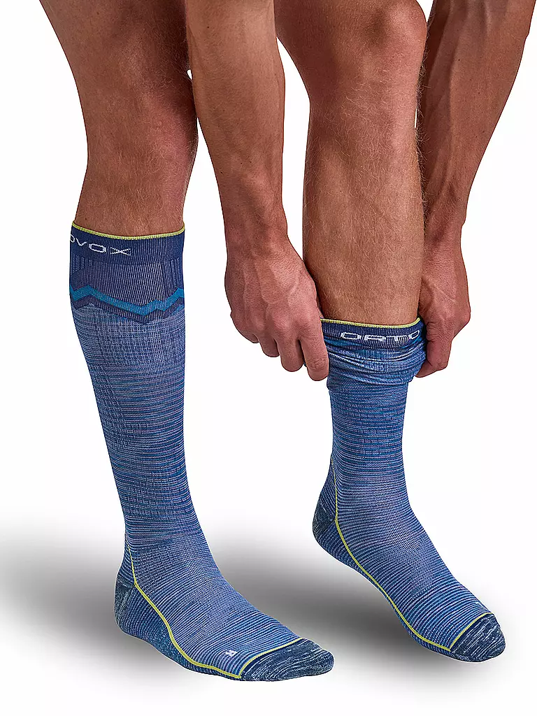 ORTOVOX | Chaussettes de ski de randonnée homme Tour Long Socks | Bleu