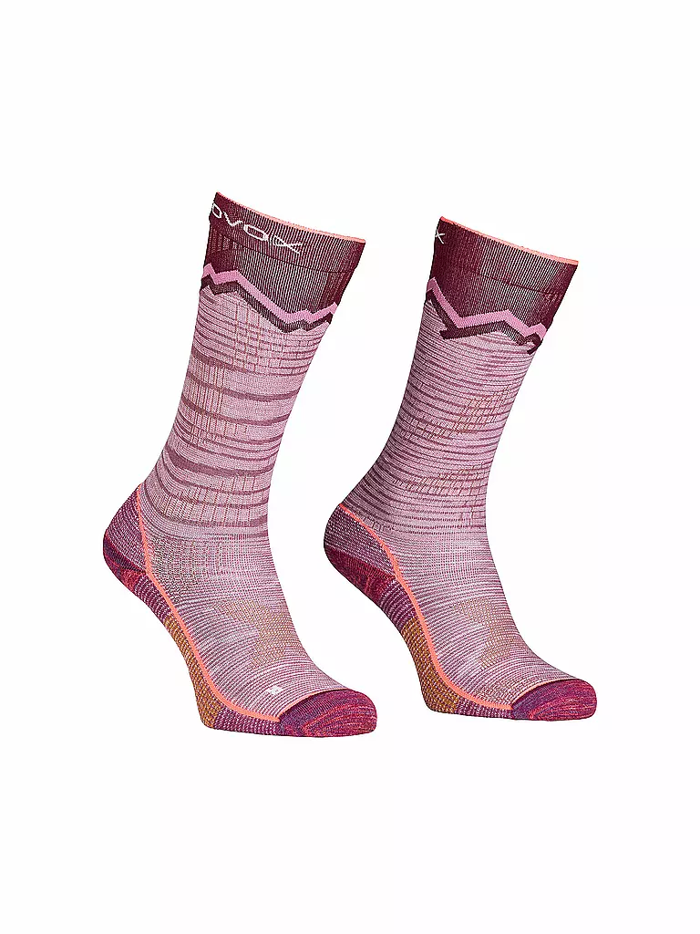 ORTOVOX | Chaussettes de ski de randonnée longues pour femmes Tour Long Socks | Rose