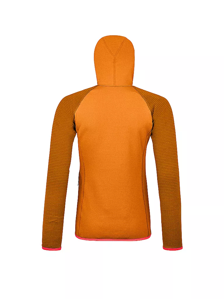 ORTOVOX | Damen Fleecejacke Classic Knit Hoodie | Orange