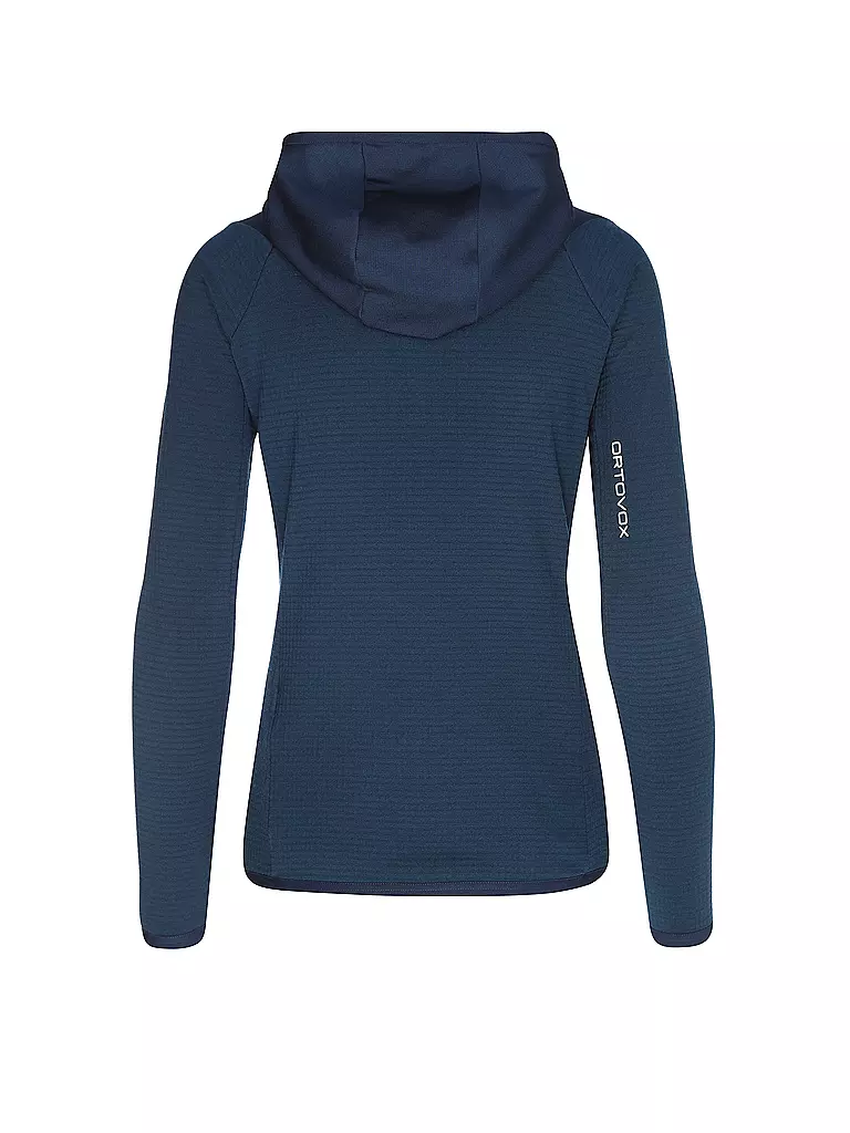 ORTOVOX | Damen Fleecejacke Fleece Grid Hoodie | Bleu foncé