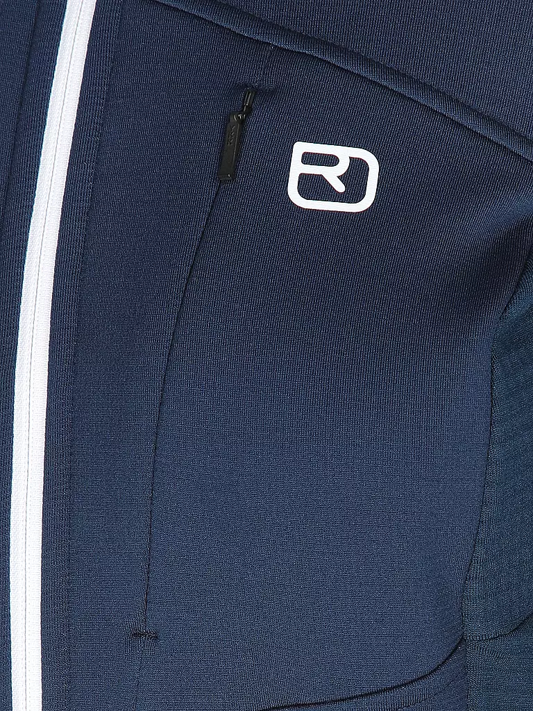 ORTOVOX | Damen Fleecejacke Fleece Grid Hoodie | Bleu foncé