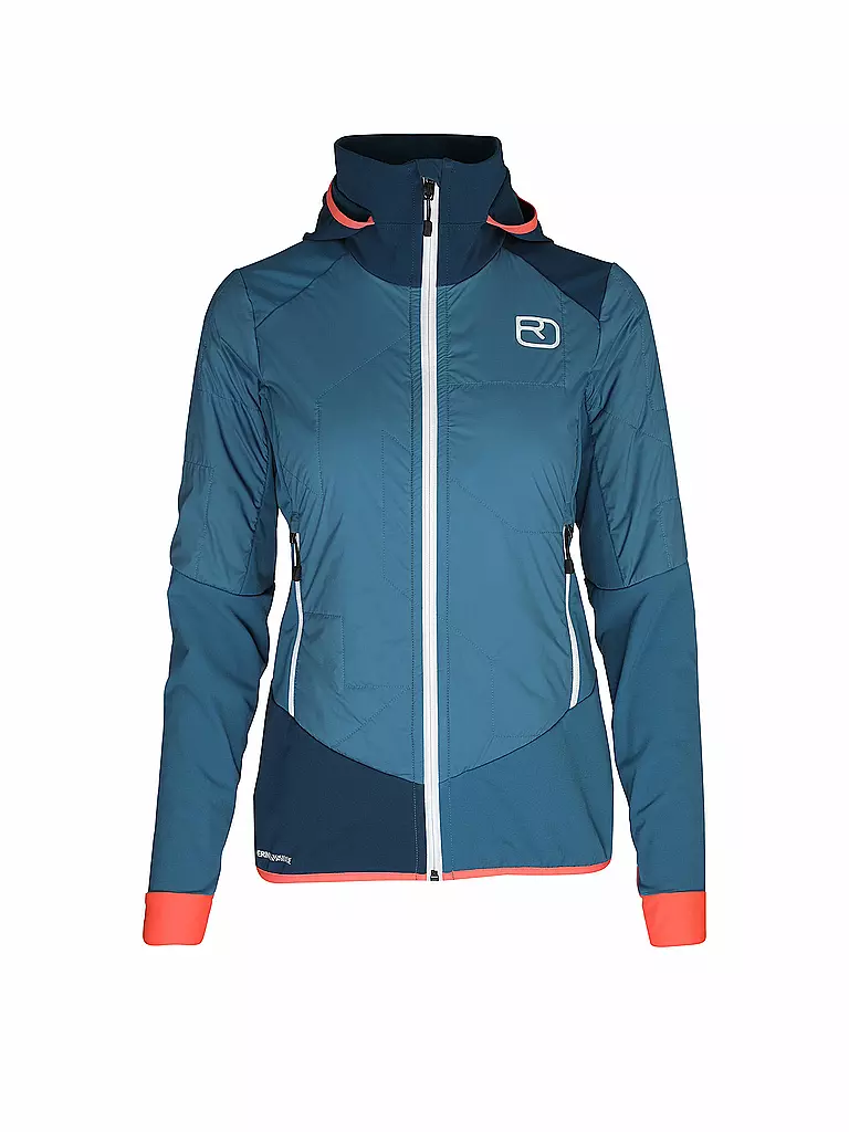 ORTOVOX | Damen Hybridjacke Col.Becchei Hoodie | Bleu