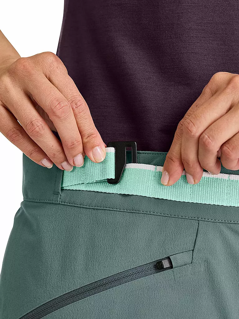 ORTOVOX | Damen Softshell Wanderhose Brenta | Pétrole